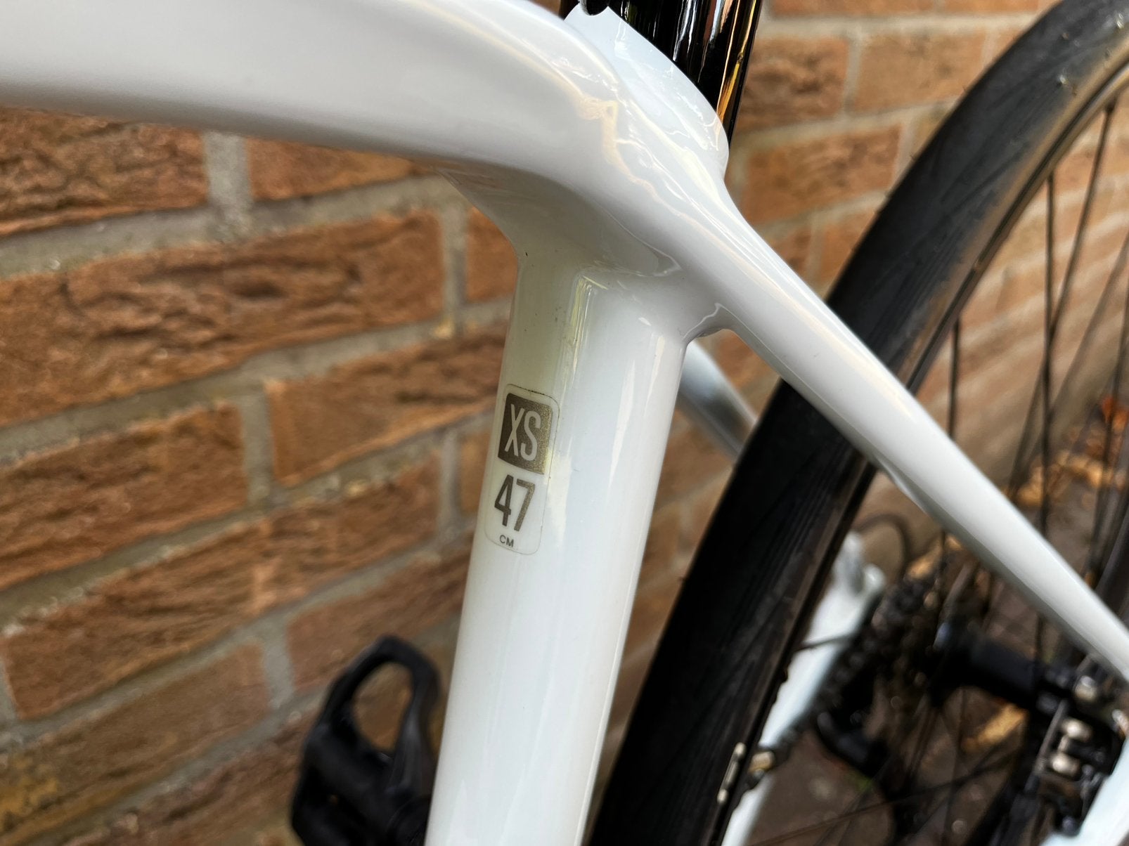Foto 4 van Racefiets Felt VR60 / 47cm (XS) / wit / incl. clickpedalen