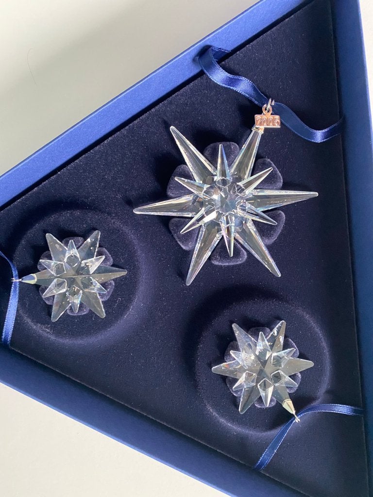 Swarovski Kerstset 2005 (3-delig) –niewstaat met certificaat, -, -, Ophalen of Verzenden, Zo goed als nieuw