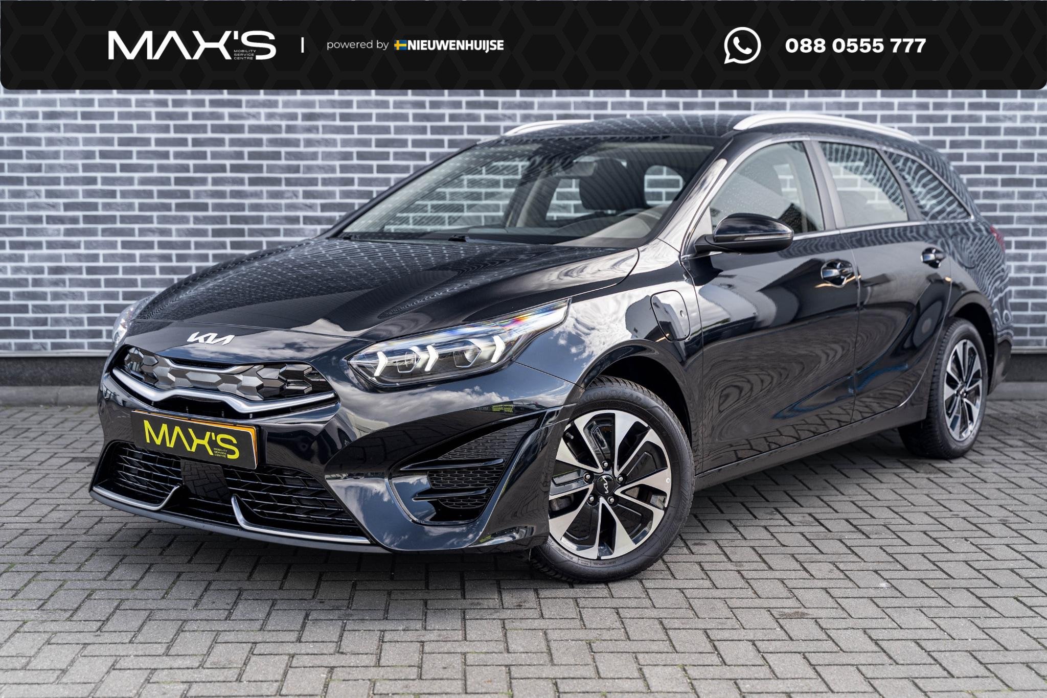 Kia Ceed Sportswagon 1.6 GDI PHEV DynamicPlusLine | Achterui, Auto's, Dealer onderhouden, Gebruikt, Zwart, Plug-in hybride