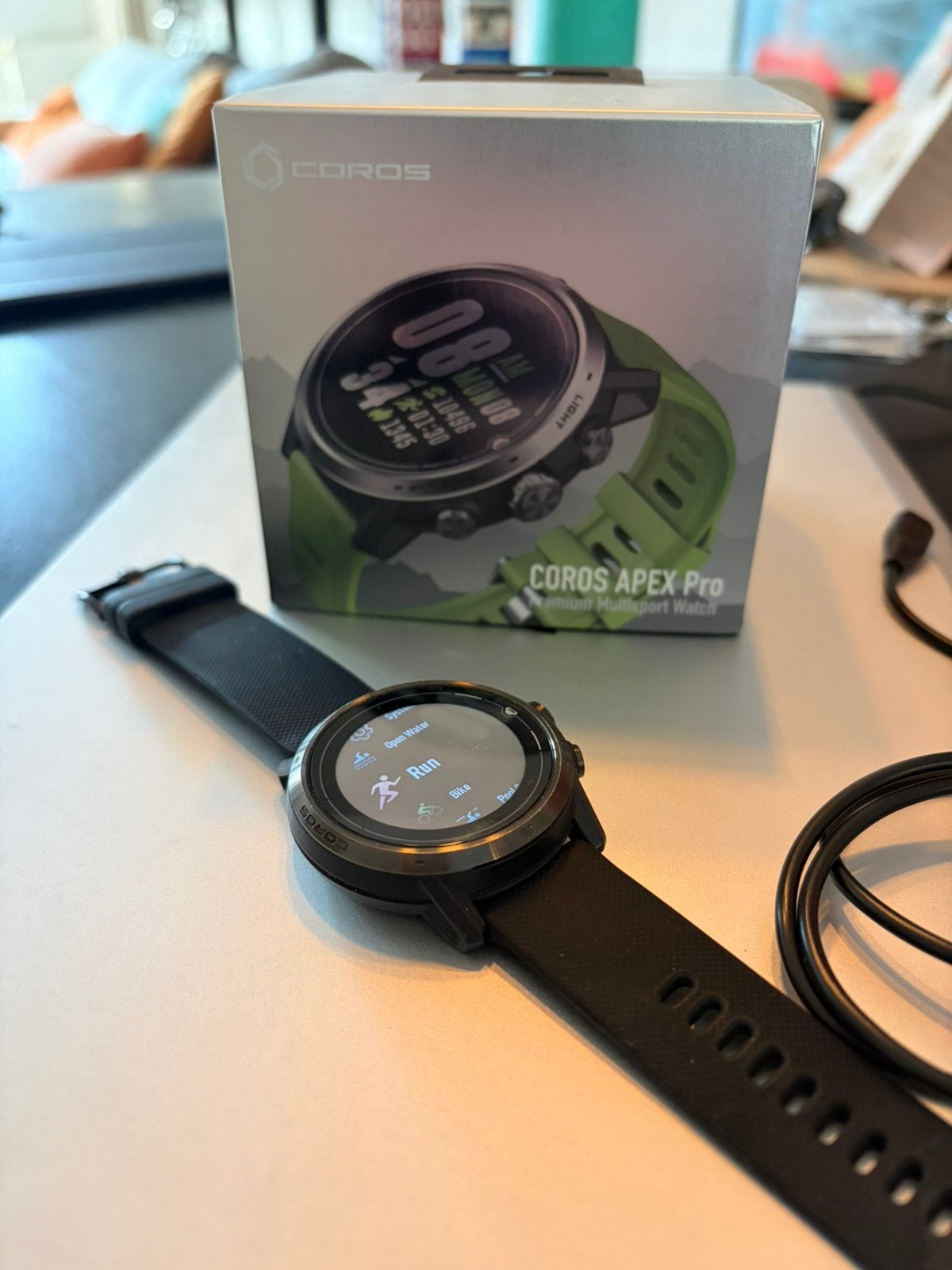 Coros Apex Pro Multisport Smartwatch zwart, Ophalen of Verzenden, Afstand, Gebruikt, Zwart