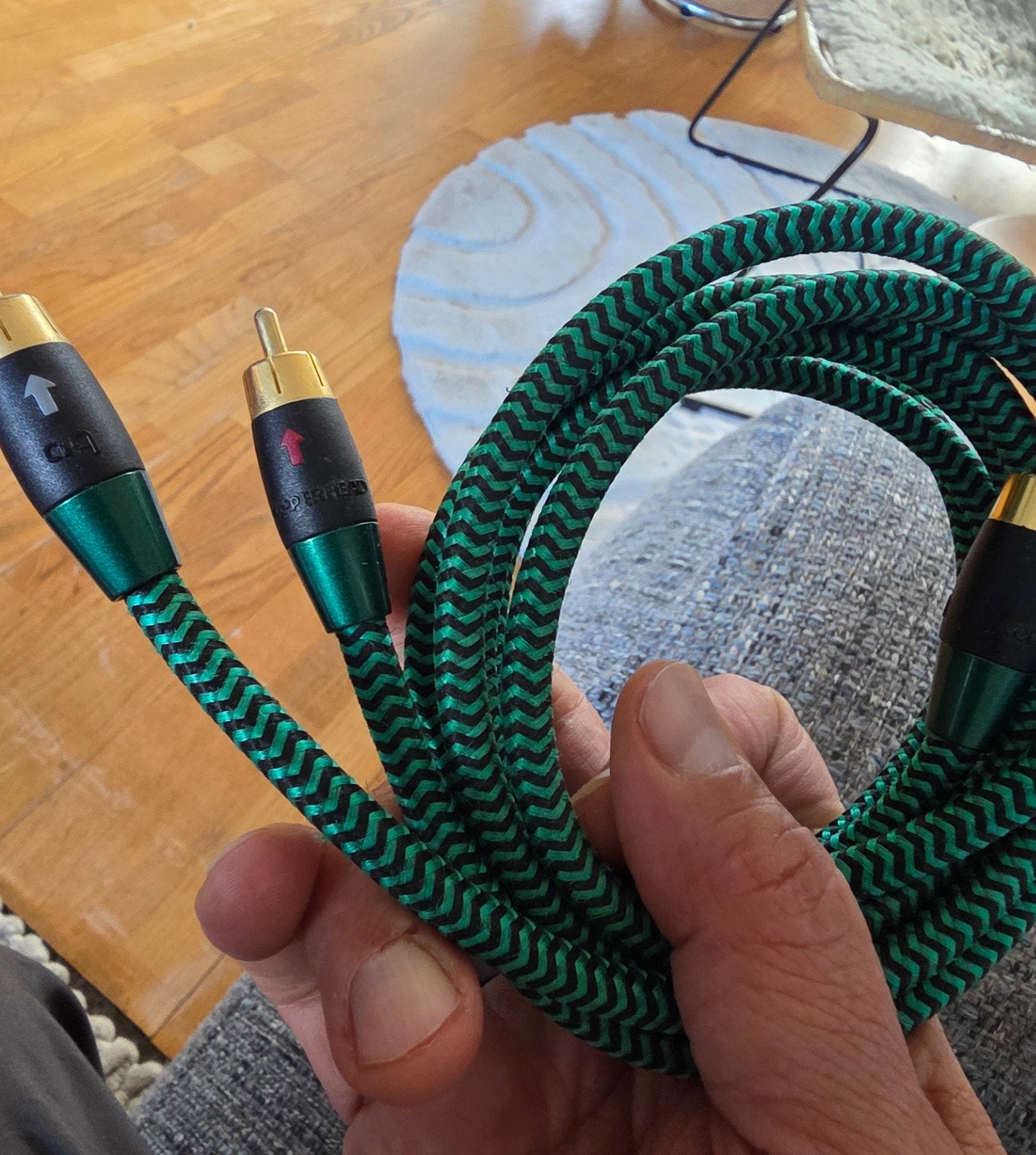 AudioQuest Copperhead Interlink Kabels (2 x 1 meter), Ophalen of Verzenden