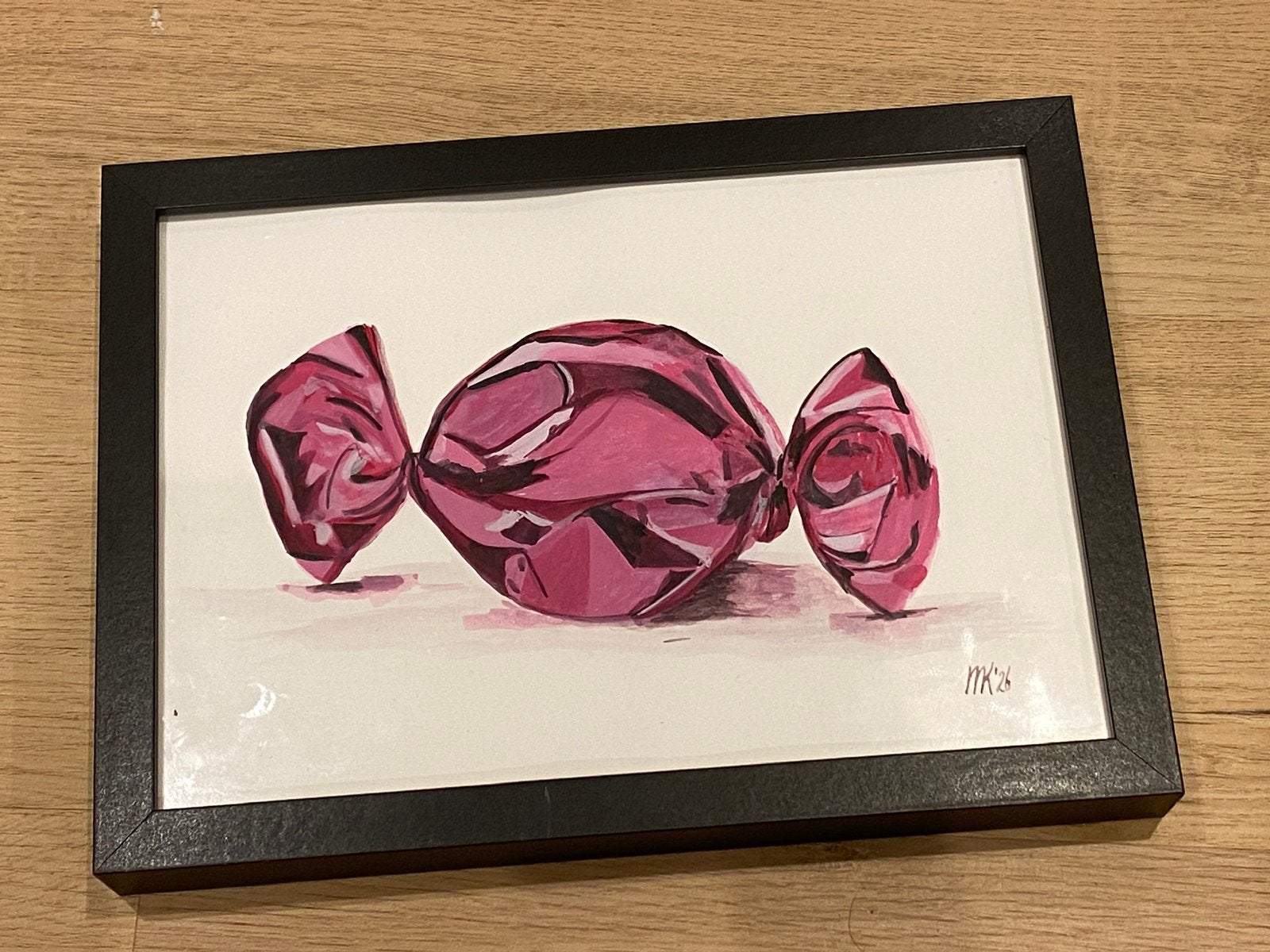 Origineel schilderij snoepje, Antiek en Kunst, Kunst | Schilderijen | Klassiek, Ophalen of Verzenden