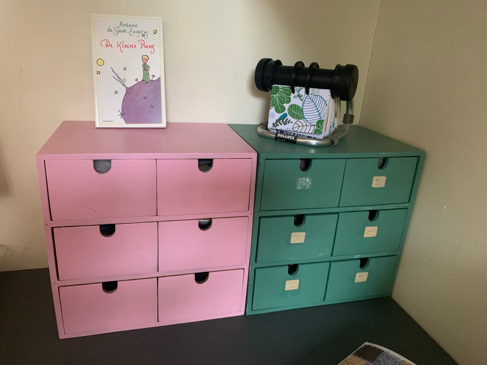 Moppe ikea Houten ladekastjes, Ophalen, Gebruikt
