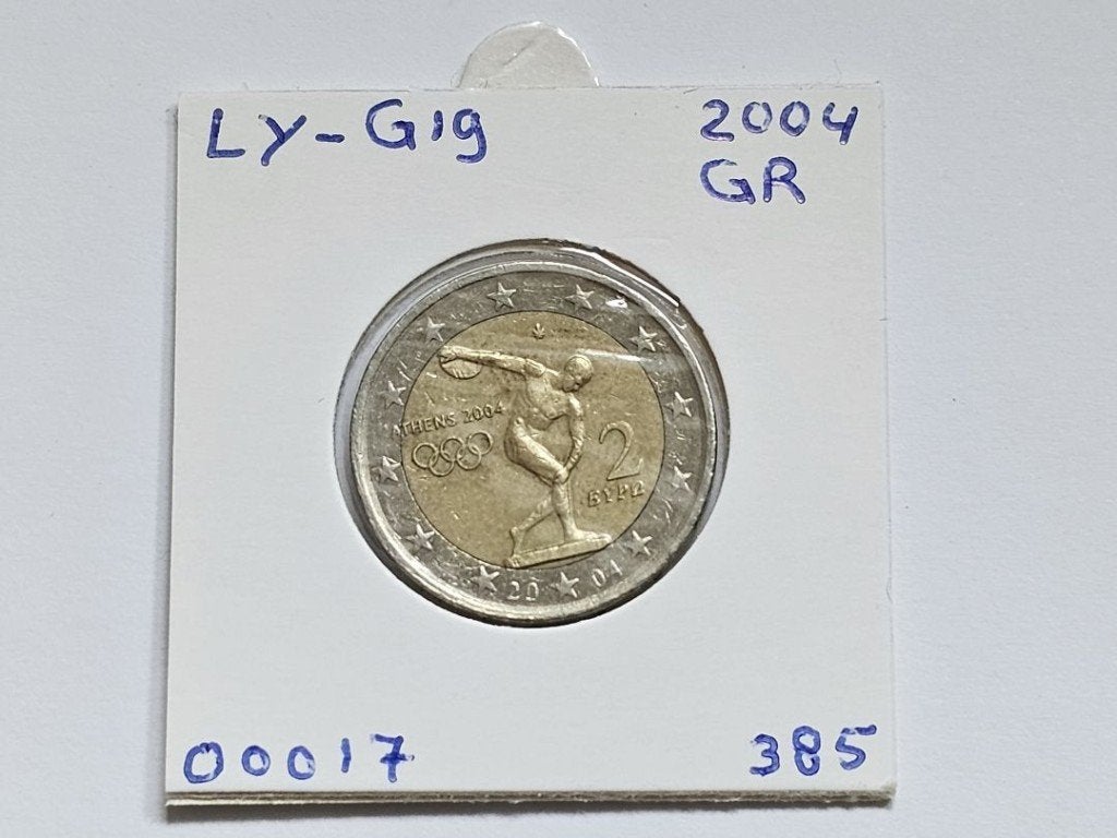 2-euromunt Griekenland (GR) 2004 Herdenking LY-G19, Ophalen of Verzenden, Griekenland, 2 euro, Losse munt
