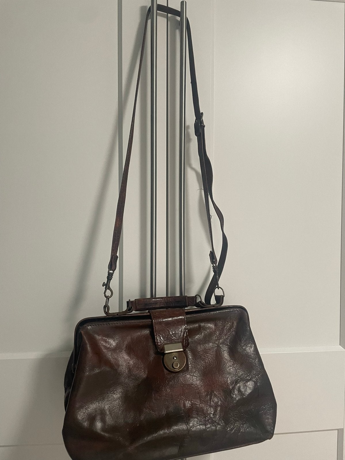 Vintage Leren Dokterstas / Handtas - Bruin, Ophalen, Gebruikt, Bruin, Handtas
