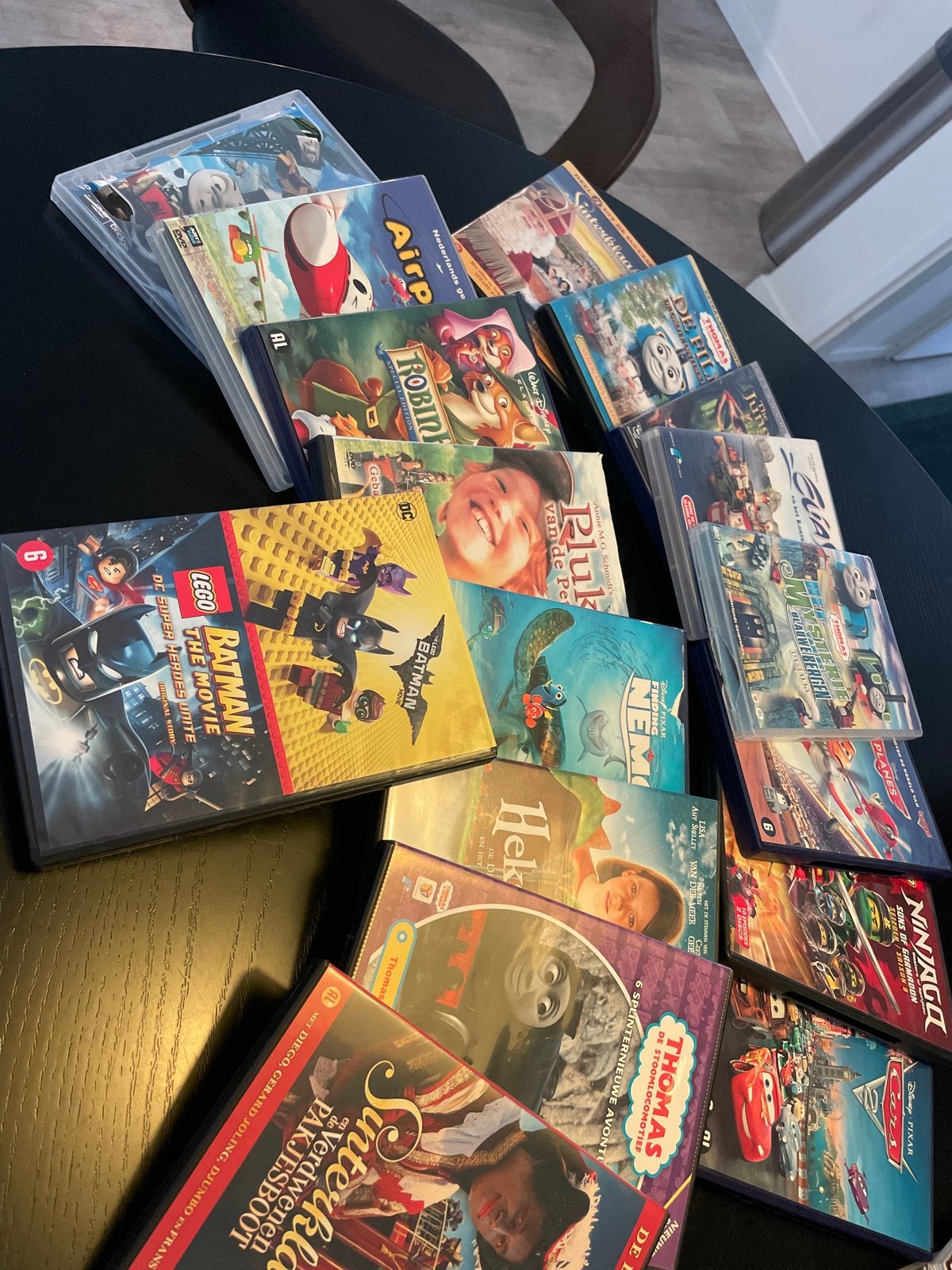 Grote collectie DvD kinderfilms (+ gratis Lenco DvD speler!), Ophalen, Gebruikt, Animatie, Alle leeftijden