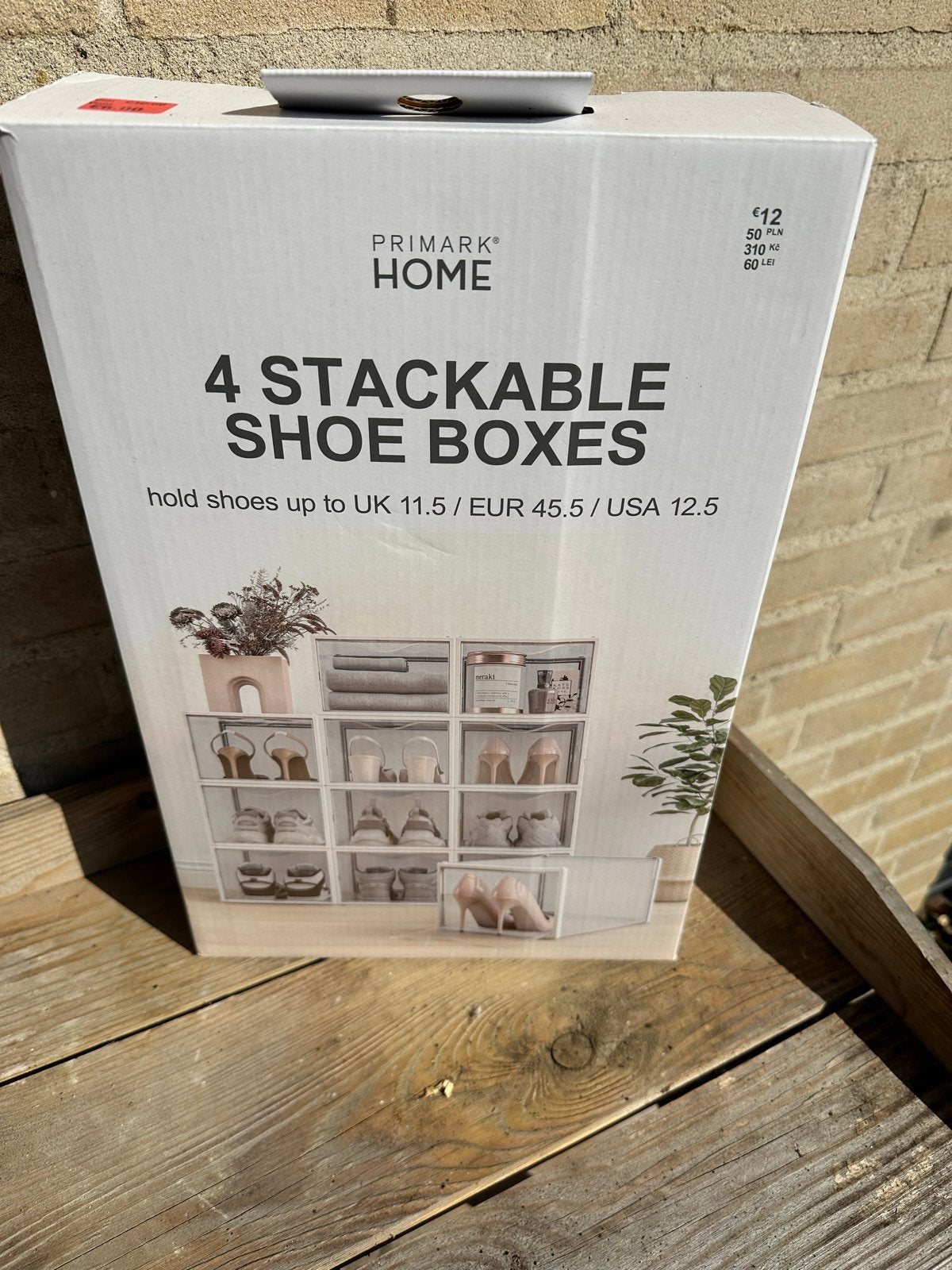 Primark Home Stapelbare Schoenendozen (4 stuks), Huis en Inrichting, Ophalen of Verzenden, Nieuw