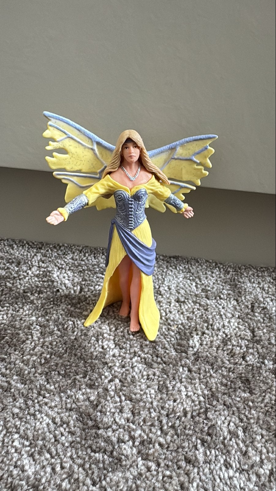 Schleich Bayala elf met gele jurk en vleugels, Ophalen of Verzenden, Gebruikt