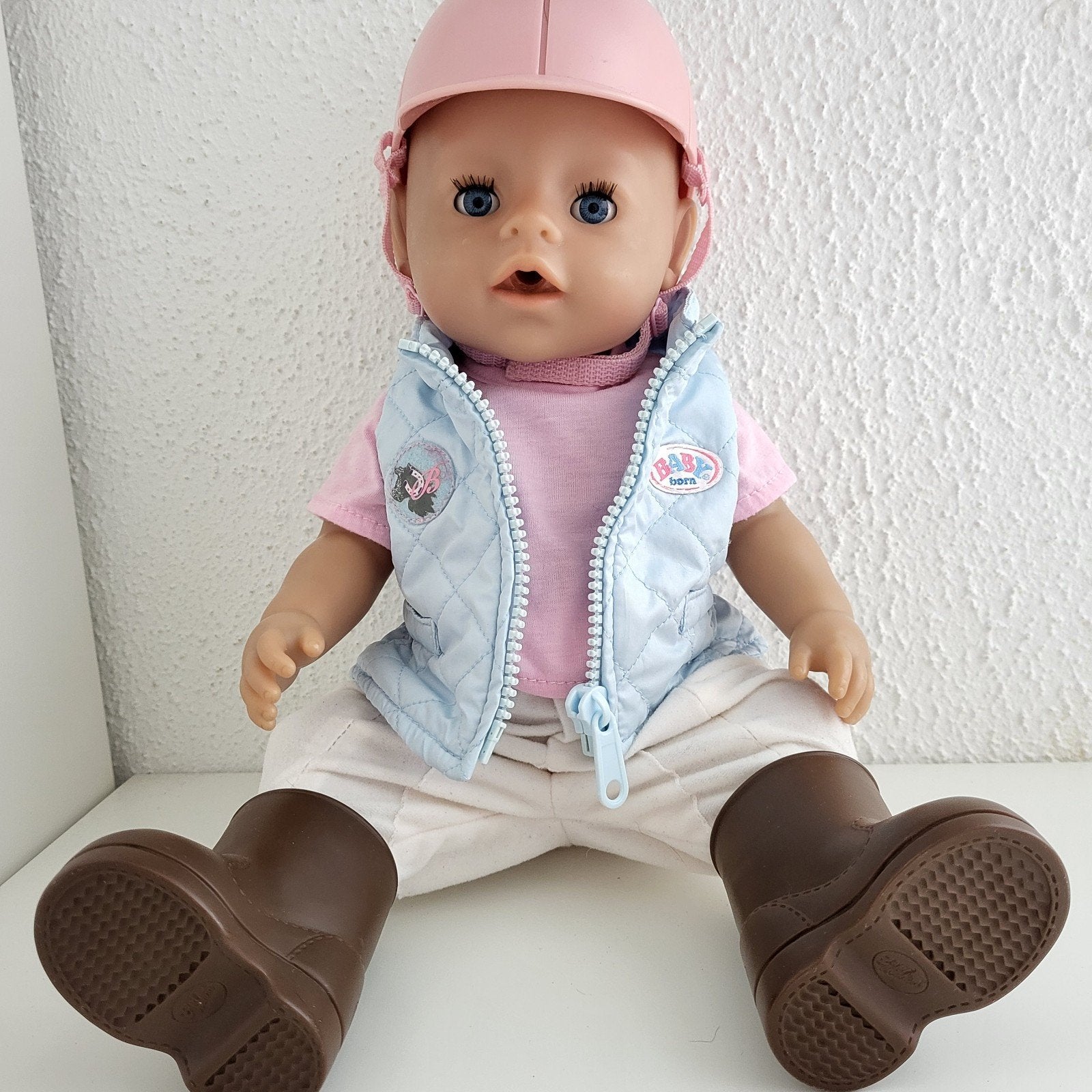 Baby Born kleertjes 5 delige ruiter Paardrij set Babyborn., Kinderen en Baby's, Ophalen of Verzenden, Zo goed als nieuw, Babypop
