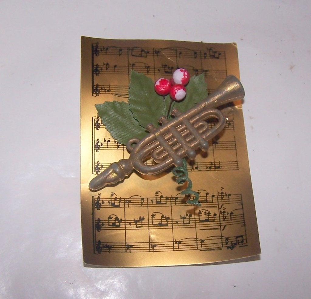 Kerst(boom) ornament trompet. Izgs., Ophalen of Verzenden, Nieuw