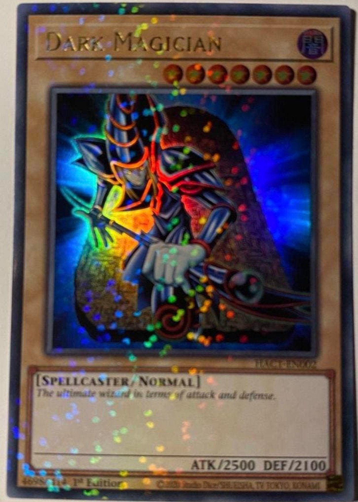 Yu-Gi-Oh! Dark Magician HAC1 1st Edition !, Hobby en Vrije tijd, Verzamelkaartspellen | Yu-gi-Oh!, Ophalen of Verzenden, Zo goed als nieuw