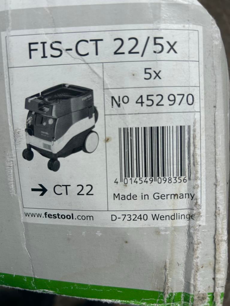 Nieuwe Festool stofzuigerzakken FIS-CT 22/5x (8 stuks), Ophalen, Nieuw