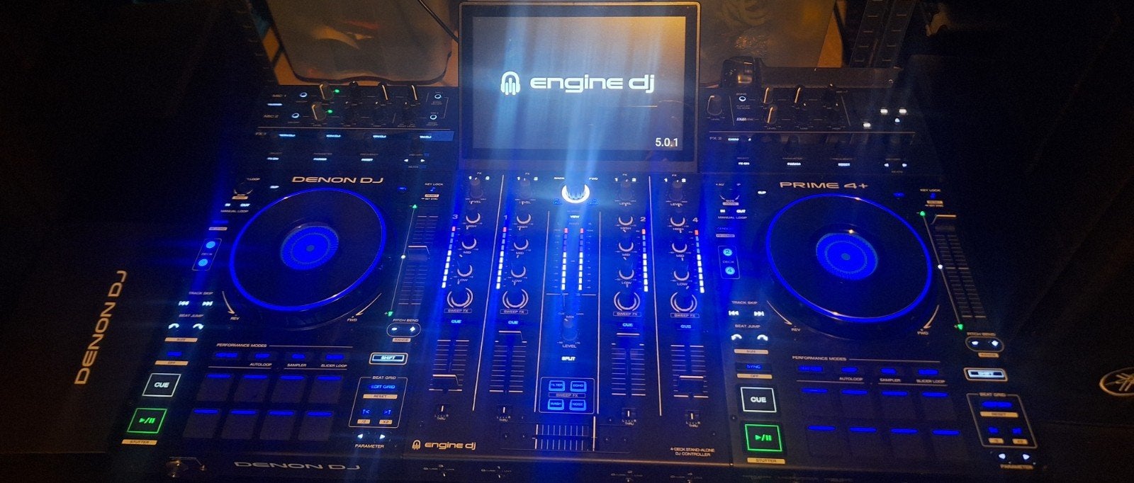 Denon Prime 4+    met udg softcase, Ophalen, Zo goed als nieuw, Denon