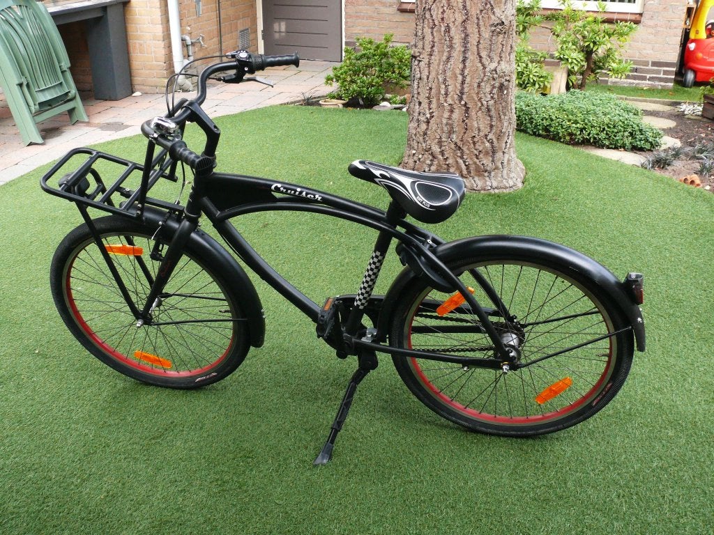 Cruiser stoere jongensfiets 24 inch als nieuw, Staal, Cruiser, Velgrem, Ophalen of Verzenden