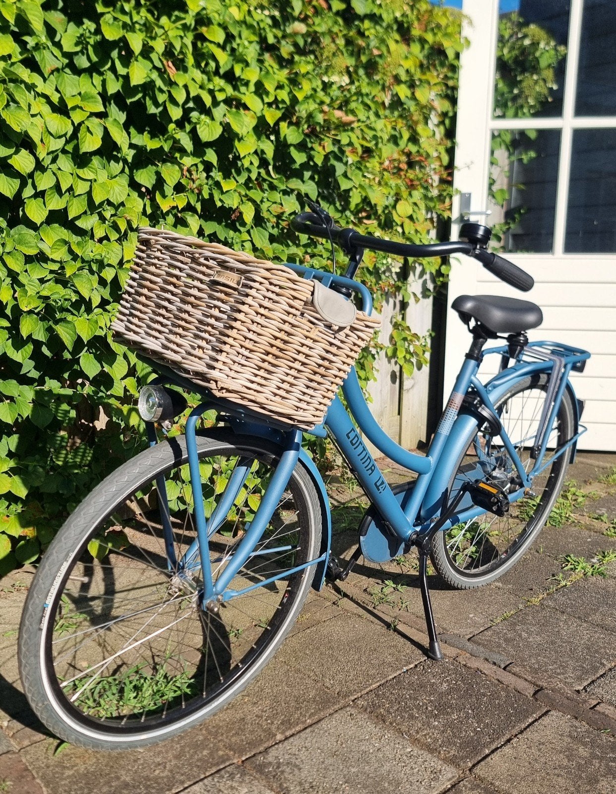 Cortina U4 z.g.a.n. -  26 inch - blauw mat- met mand, Fietsen en Brommers, Fietsen | Meisjes, Terugtraprem, Gebruikt, Versnellingen
