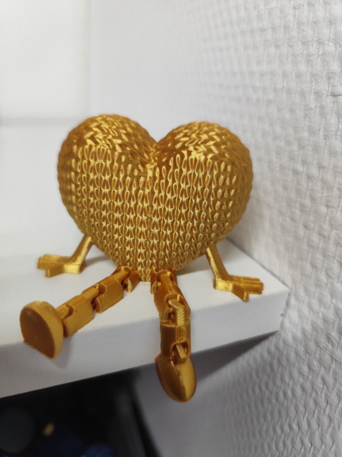 3D Geprinte Hartjes met Beweegbare beentjes, Meerkleurig, Overige stijlen, Nieuw, Kunststof