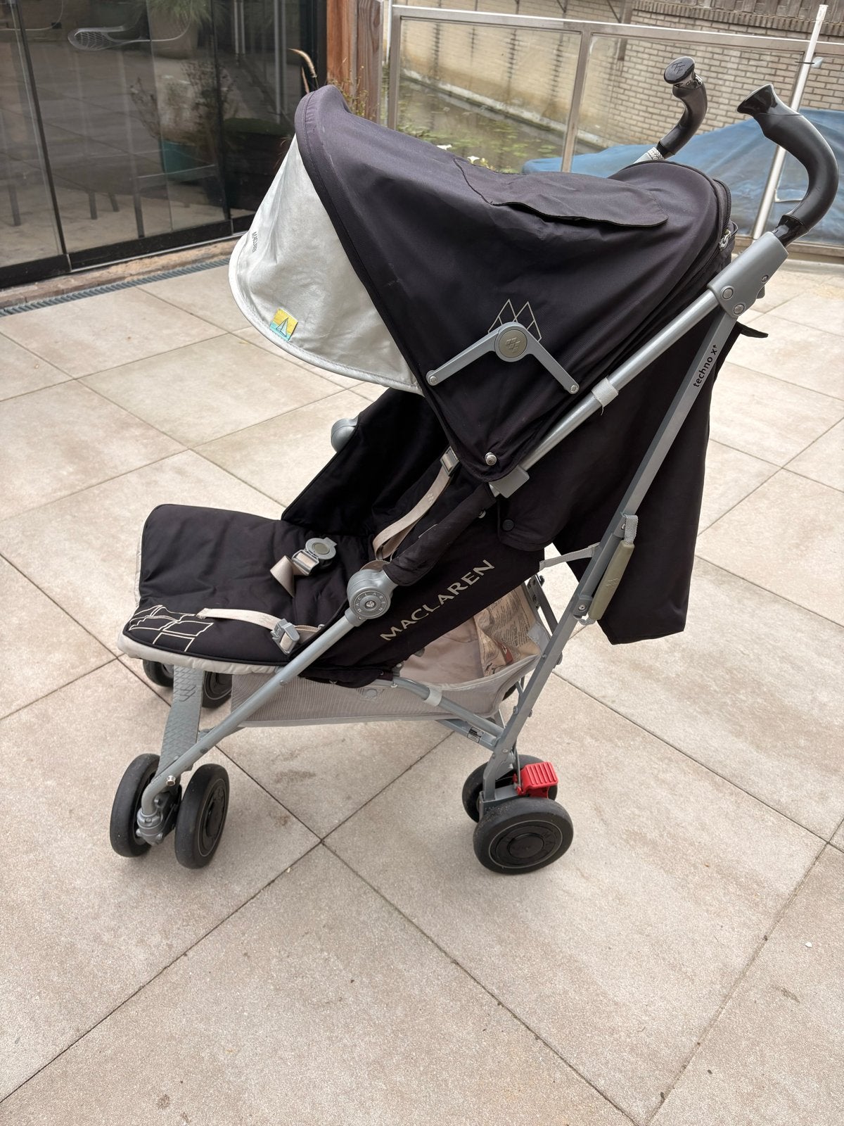 Maclaren Buggy - Zwart met grijs frame, Ophalen, Gebruikt, Maclaren, Verstelbare rugleuning