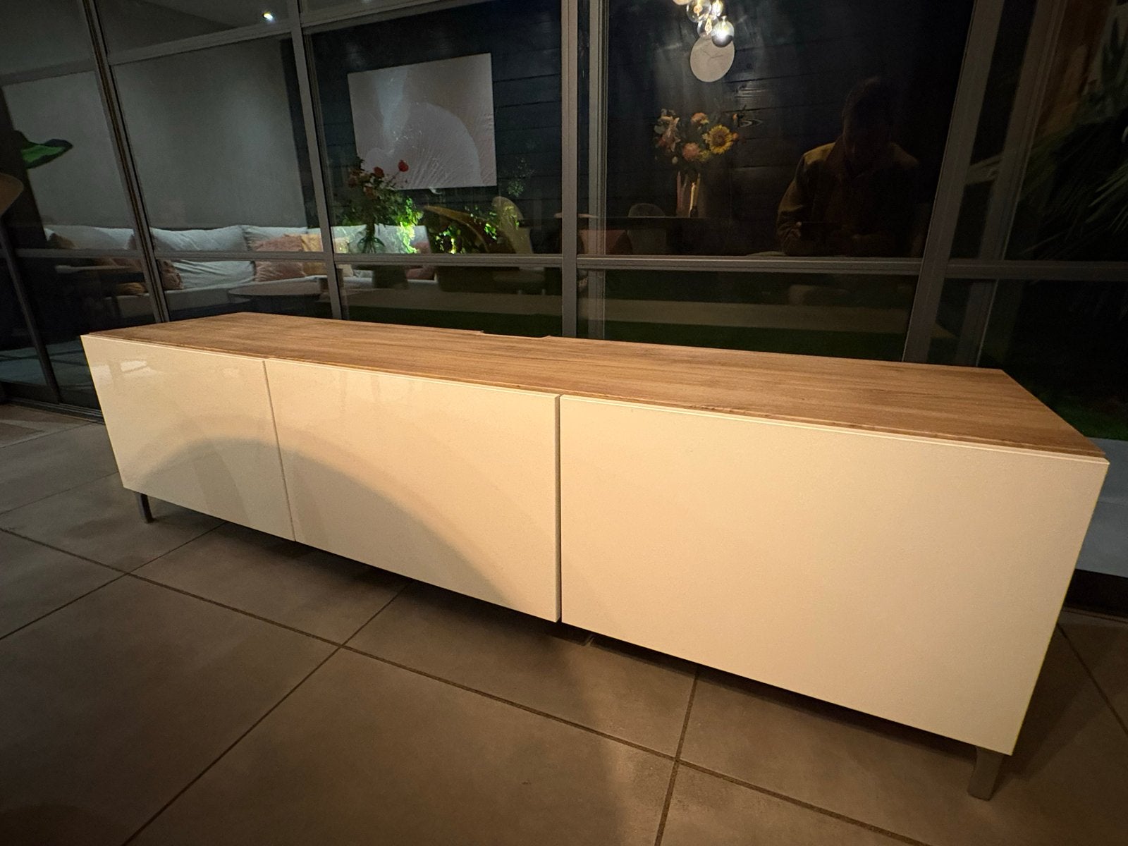 IKEA Besta TV-meubel met softclose en lades, Ophalen, Gebruikt, 150 tot 200 cm, Minder dan 100 cm