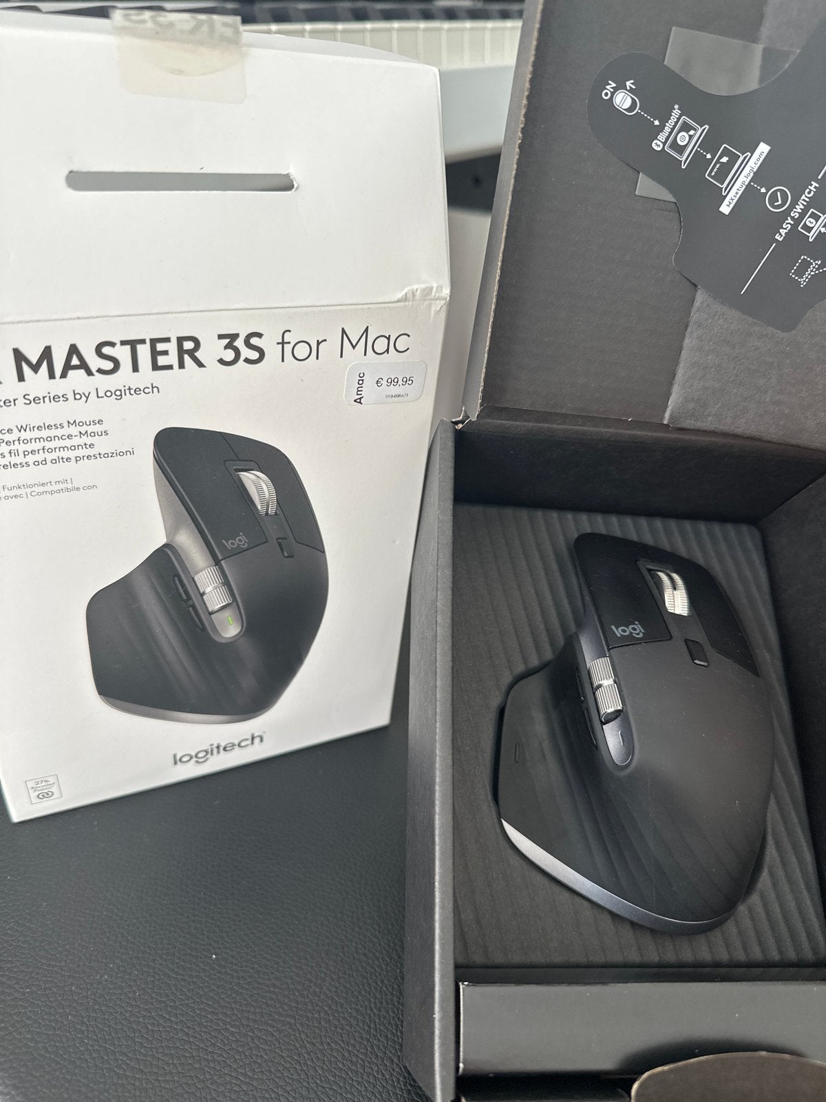 Logitech MX Master 3S voor Mac Draadloze Muis, Computers en Software, Ophalen, Rechtshandig, Muis, Ergonomisch