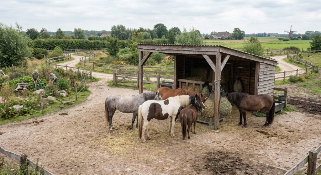 Gezocht! 24/7 of stalling voor twee lieve merries, Stalling