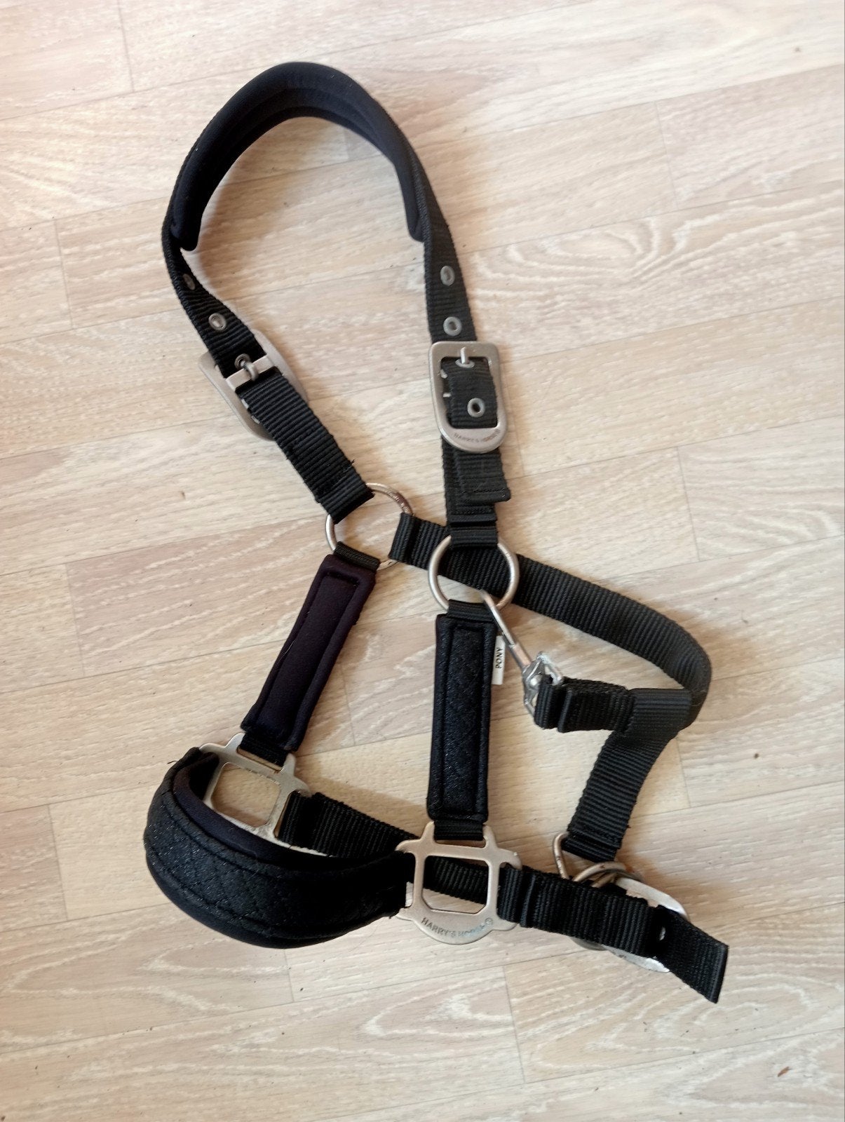 Mooi zwart HH pony halster met glitters, Dieren en Toebehoren, Paarden en Pony's | Overige Paardenspullen, Ophalen of Verzenden