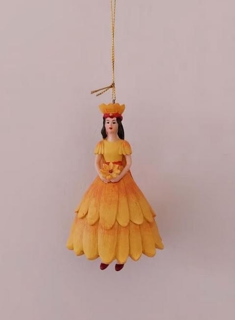flower fairy girl sunflower decoratie hanger beeldje, Verzamelen, Ophalen of Verzenden, Nieuw, Fantasy