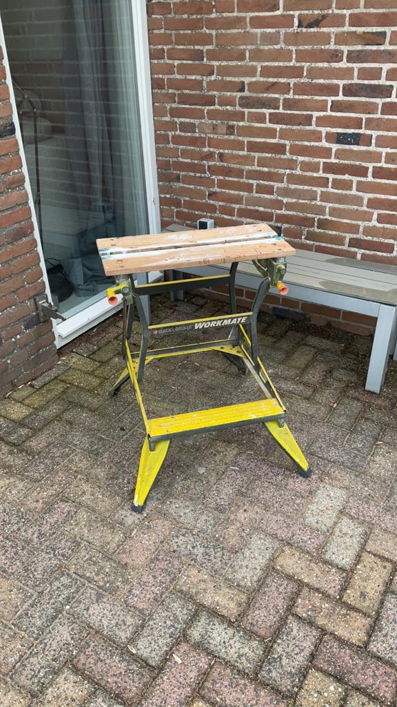 Black&decker workmate, Doe-het-zelf en Verbouw, Werkbanken, Ophalen of Verzenden, Gebruikt, Minder dan 70 cm, Inklapbaar