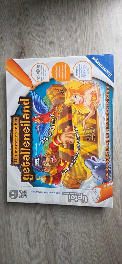 Tiptoi Het Getalleneiland - Zo goed als nieuw (zonder pen), Hobby en Vrije tijd, Gezelschapsspellen | Bordspellen, Ophalen of Verzenden