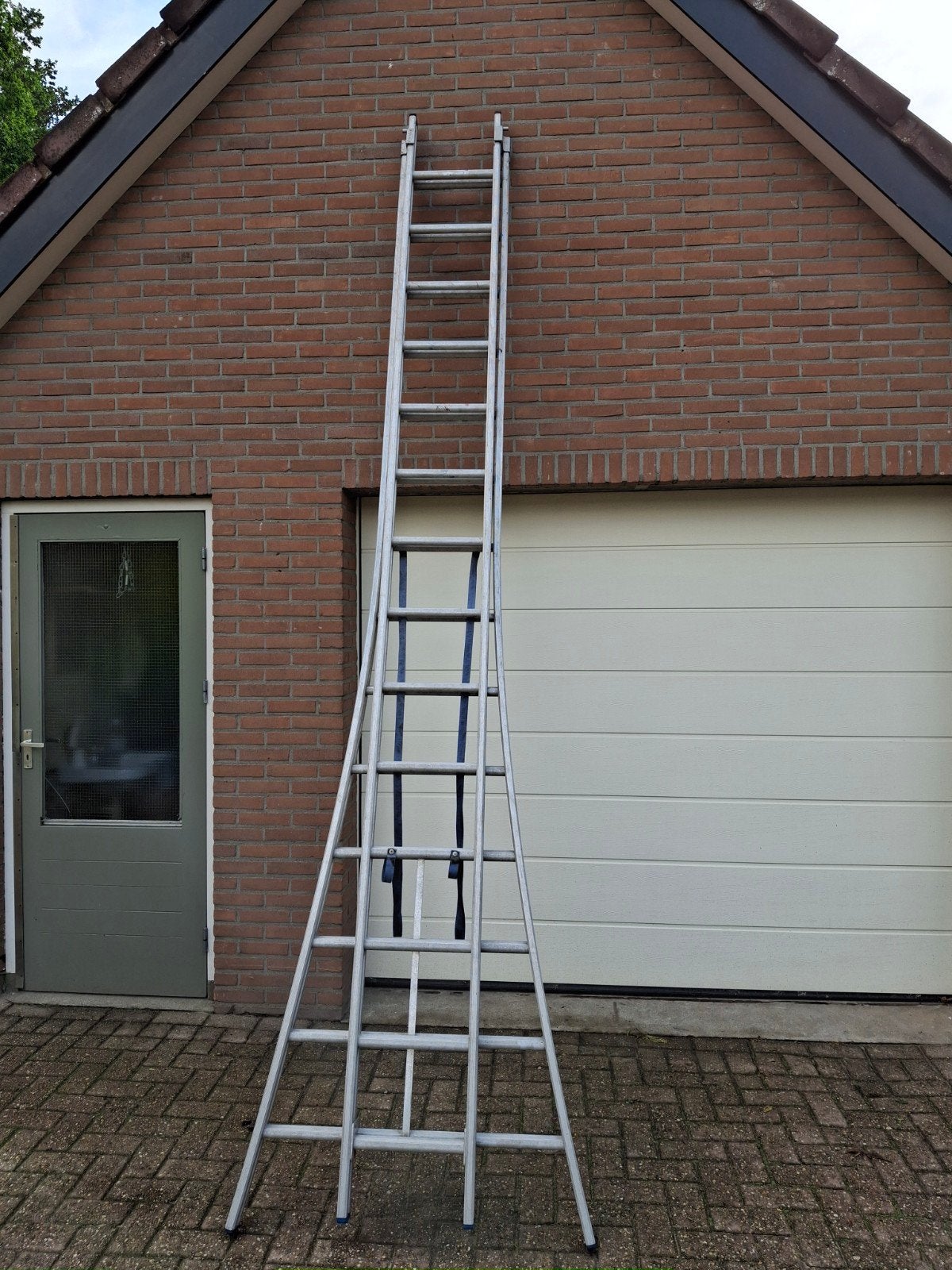 Aluminium Ladder 2x14, Ophalen, Gebruikt, 4 meter of meer
