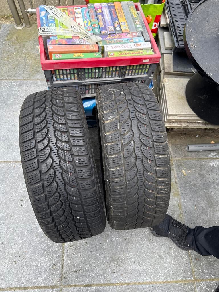 4x BBS velgen met Bridgestone winterbanden 195/50R16 88H, Ophalen, Gebruikt, 16 inch, Banden en Velgen