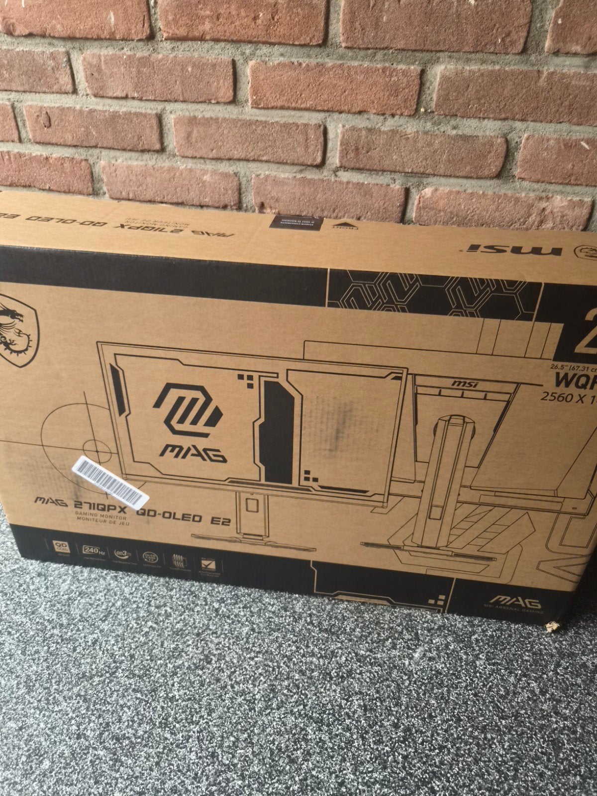 MSI MAG 271QPX QD-OLED E2 240Hz 
Gaming Monitor - 27 Inch -, MSI MAG QD-OLED, Minder dan 1 ms, Zo goed als nieuw, Overige typen