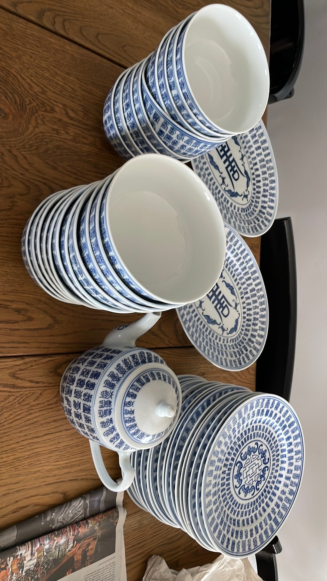 Chinees servies, Ophalen