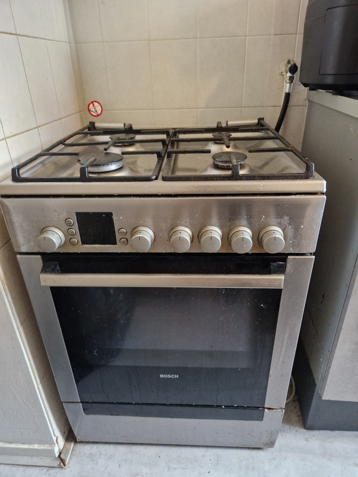 gasfornuis bosch MOET ZSM WEG, Ophalen, Gebruikt, 4 kookzones, Gas