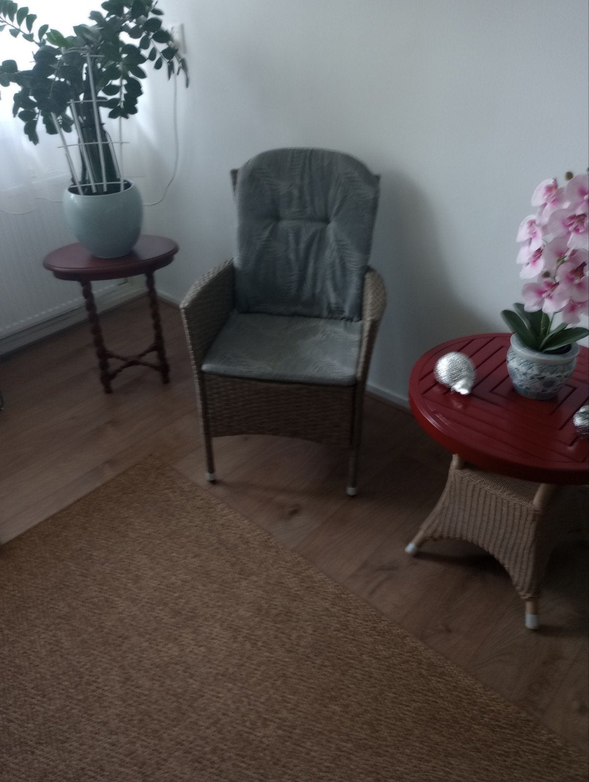 Rieten tuinsetje, Tuin en Terras, Ophalen, Gebruikt, 2 zitplaatsen