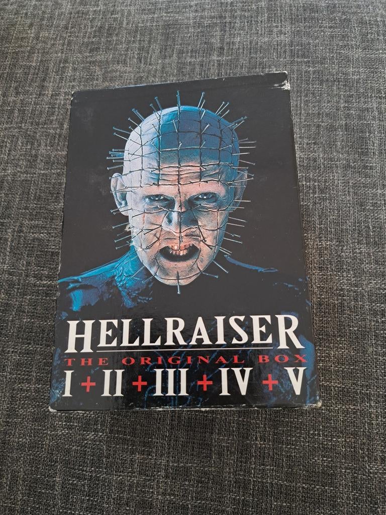 Hellraiser I-V The Original Box DVD Boxset Horror, Gebruikt, Vanaf 16 jaar, Boxset, Ophalen of Verzenden
