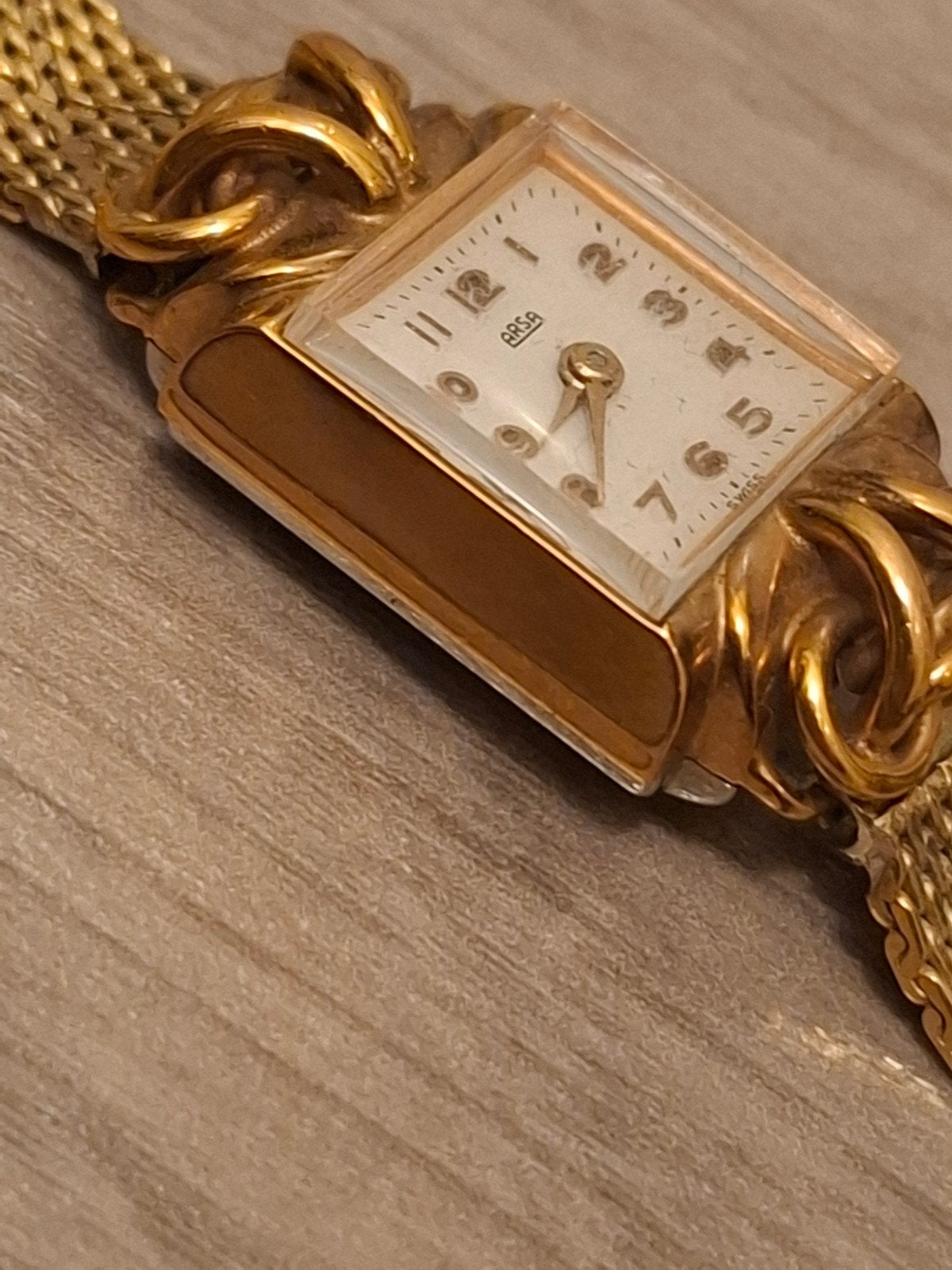 Arsa vintage zelf opwind horloge, Overige merken, Staal, Staal, Polshorloge