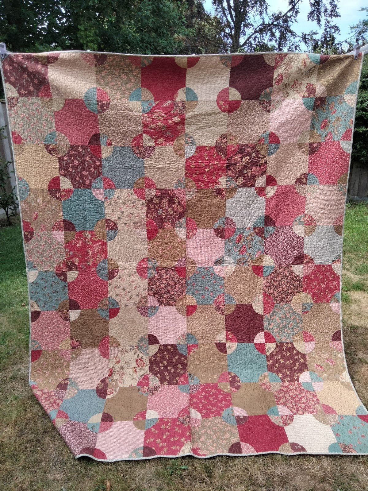 Handgemaakte Quilt / Sprei - 2.40 x 1.90 m, Ophalen of Verzenden, Nieuw, Overige typen