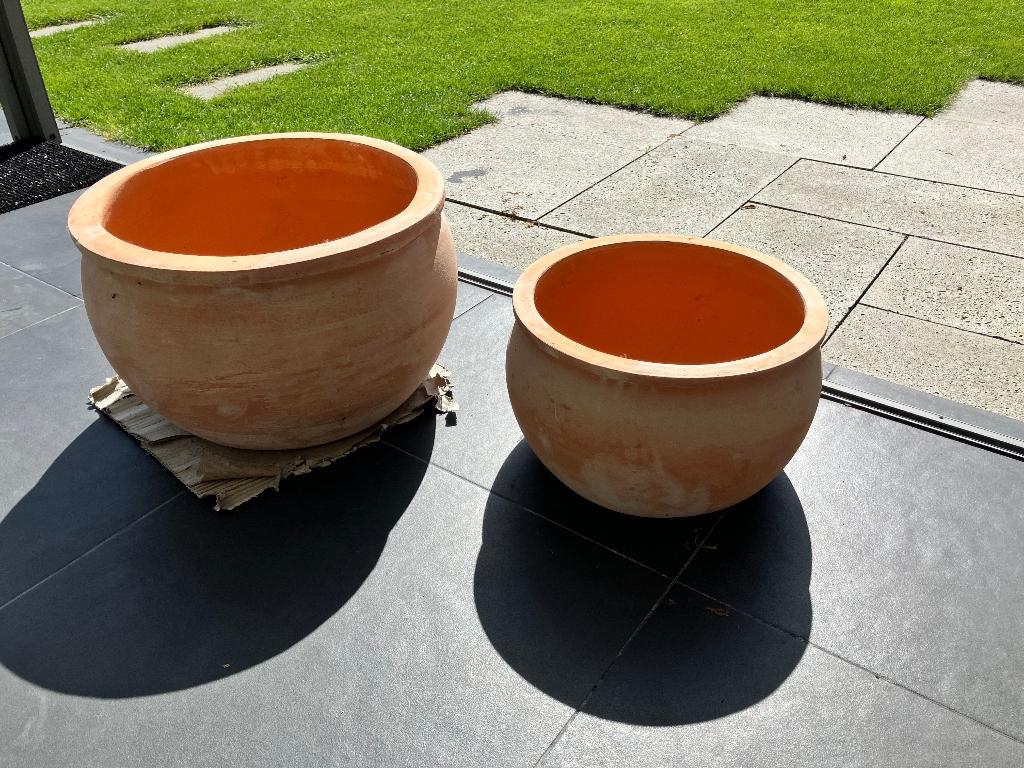 Terracotta tuinpotten, Ophalen, 40 cm of meer, Rond, Nieuw