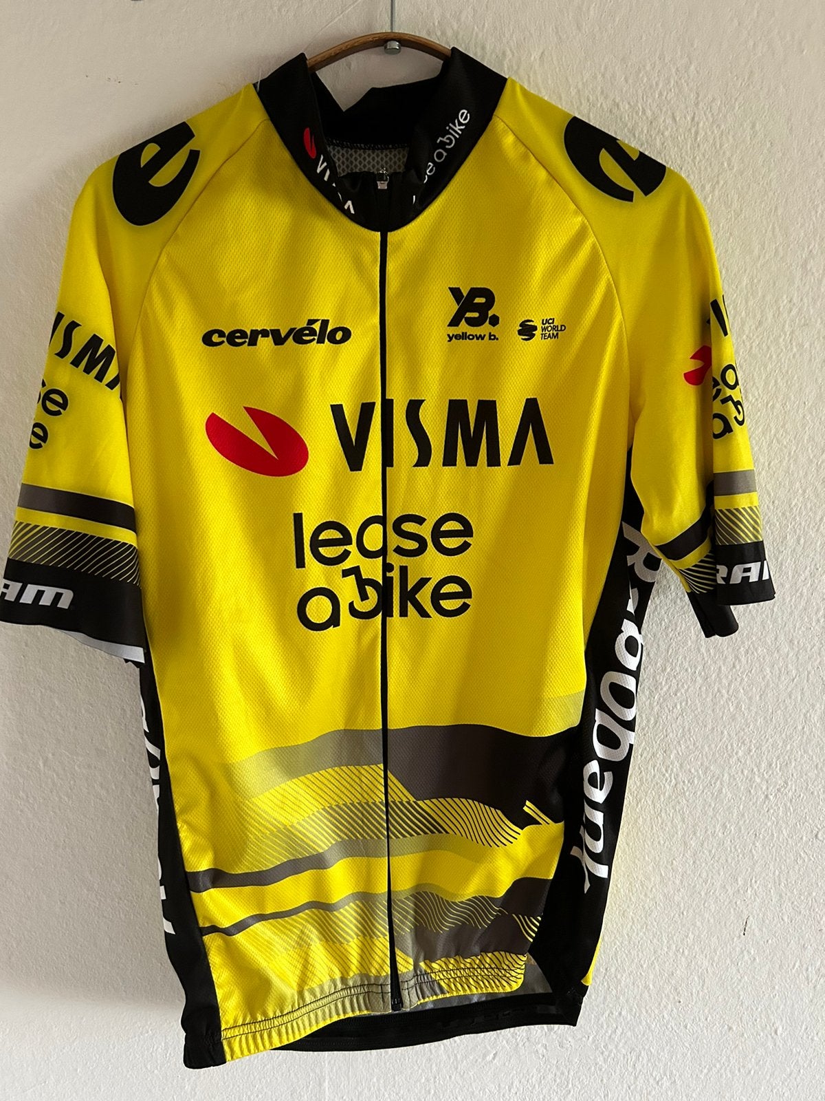 Fietsshirt Visma Lease a Bike XL Wielershirt, Ophalen of Verzenden, Zo goed als nieuw, XL, Bovenkleding