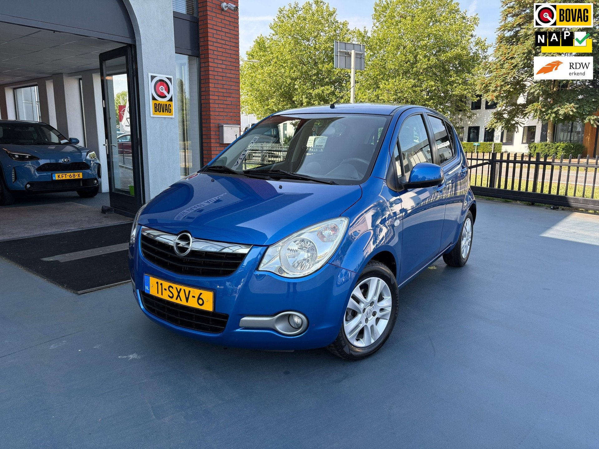 Opel Agila 1.0 Edition AIRCO NIEUWE APK ALL SEASON, Auto's, Gebruikt, 31 €/maand, Blauw, Origineel Nederlands