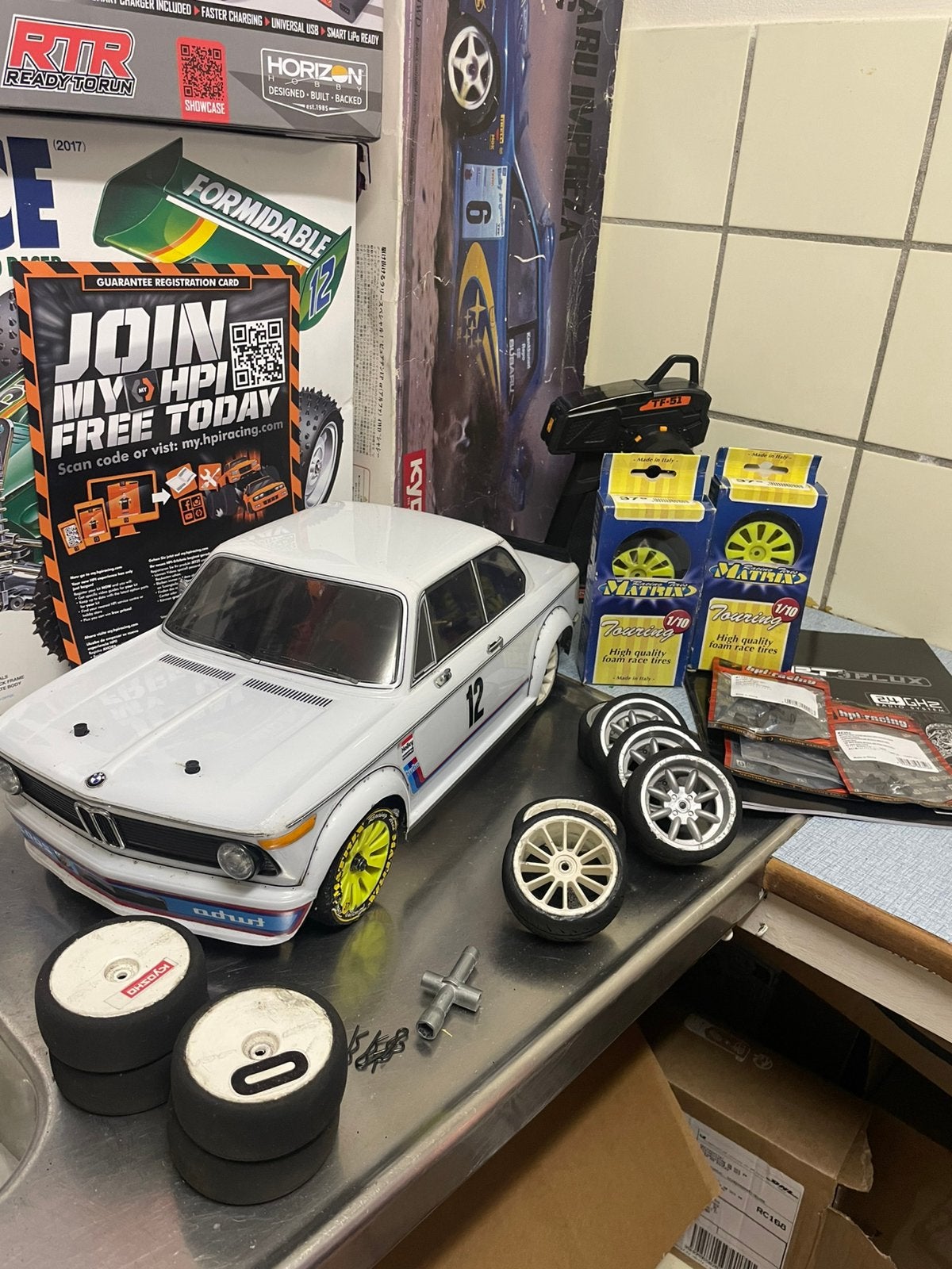 Hpi RS4 Sport 3 Flux BMW 2002 4000kv brushless, Elektro, Ophalen of Verzenden, Zo goed als nieuw, Schaal 1:10