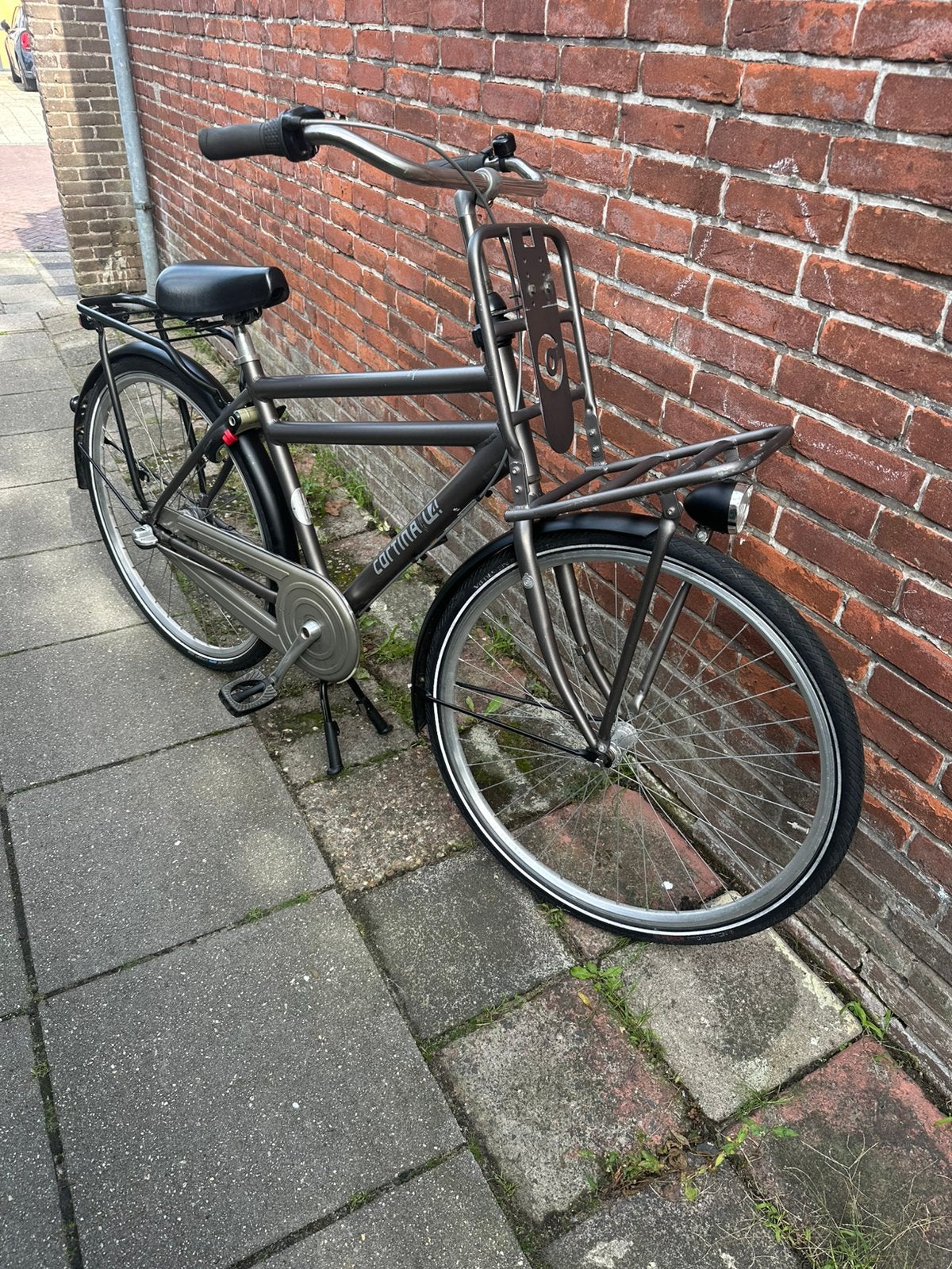 Een nette Cortina U4 Transport herenfiets 28 inch., Terugtraprem, Versnellingen, 49 tot 53 cm, Zo goed als nieuw