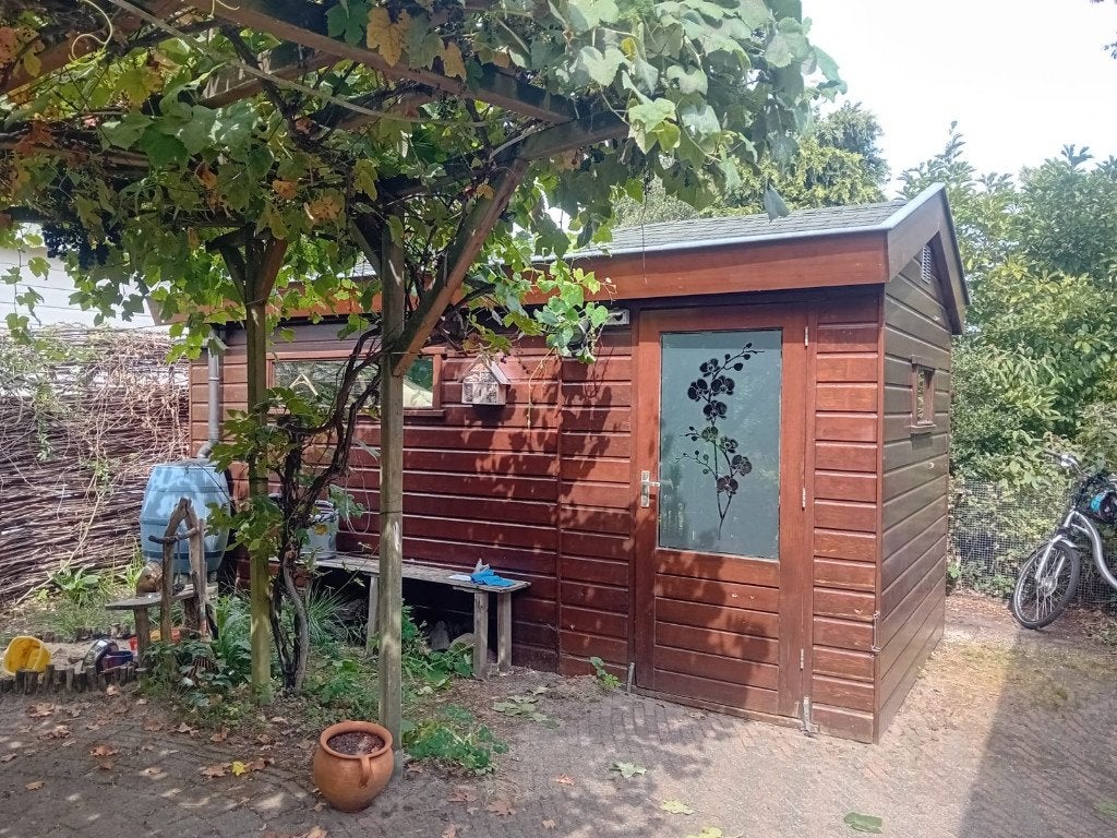 Degelijk Red Cedar tuinhuis 10 m², Ophalen, Tuinhuis, 250 tot 500 cm, 2 ramen