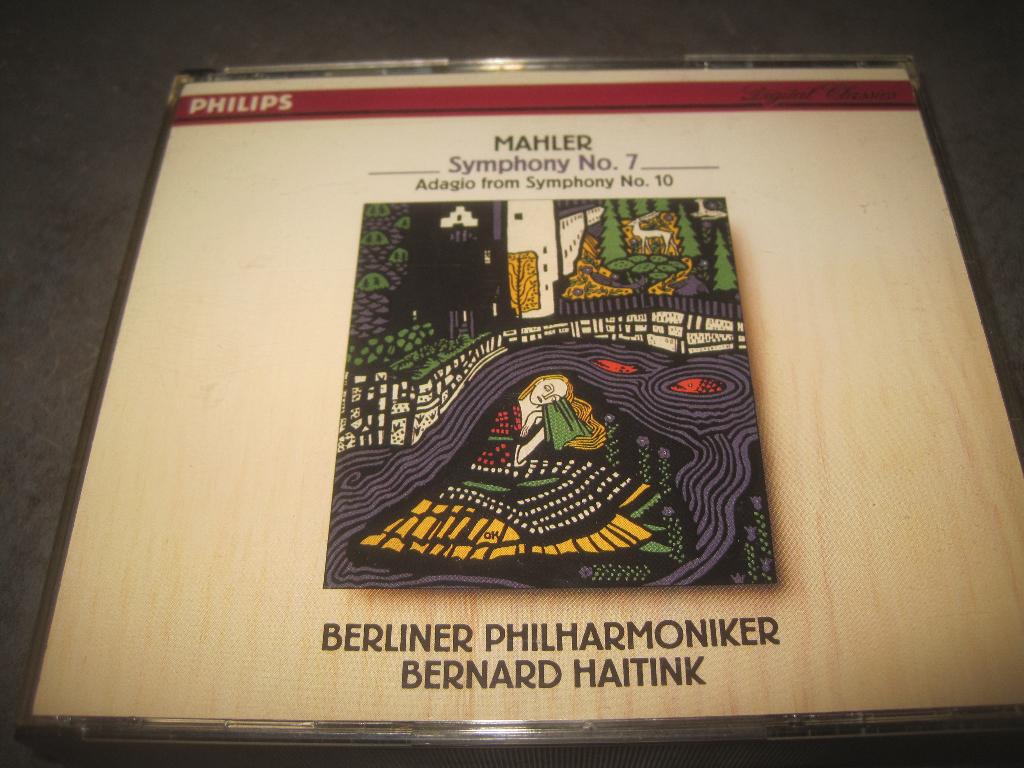 Mahler Symphony 7 Adagio Sy 10 Haitink Berliner 2CD Philips, Ophalen of Verzenden, Classicisme, Zo goed als nieuw, Kamermuziek