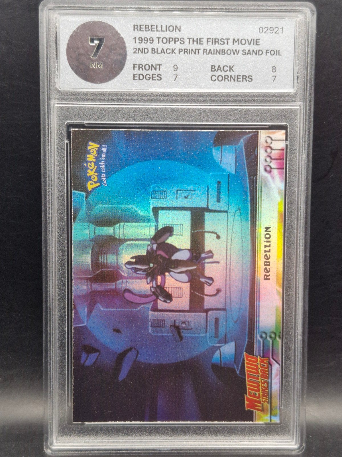 Rebellion 1999 topps 2nd rainbow sand foil woetoe Grading 7, Verzenden, Zo goed als nieuw, Losse kaart, Foil