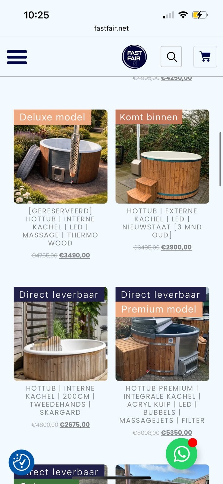 Tweedehands - gebruikte 2e - hottub houtgestookt -, Ophalen, 7921AE, Fast Fair b.v., Zo goed als nieuw