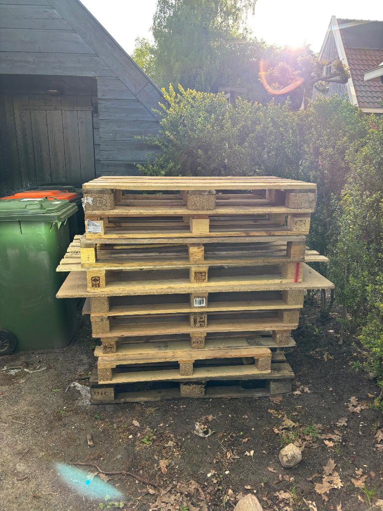 9 Houten pallets gratis op te halen, Ophalen, Gebruikt, 50 mm of meer, Pallet