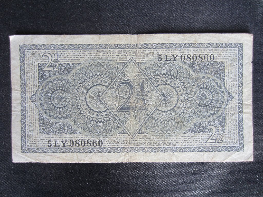Te Koop  Nederlands 2 1/2 Gulden biljet, Postzegels en Munten, Bankbiljetten | Nederland, Ophalen of Verzenden, 2½ gulden, Los biljet