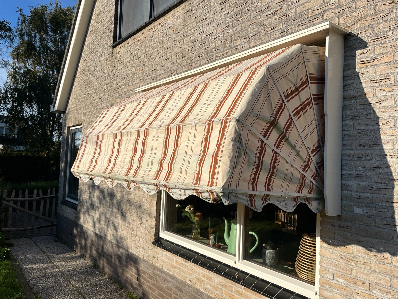 2 markiezen 237cm breed, Tuin en Terras, Ophalen, Gebruikt, Minder dan 250 cm, Markies