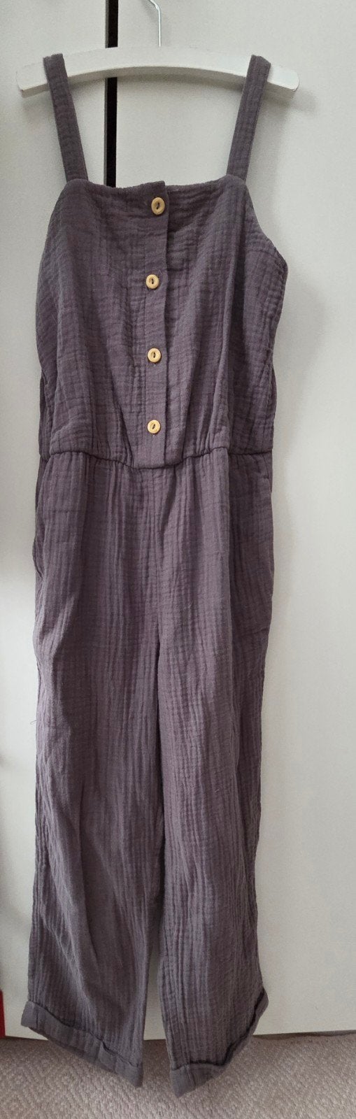 Grijze H&M Jumpsuit Maat 128, Ophalen of Verzenden